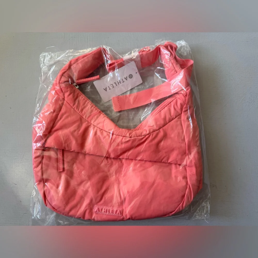 NWT Athleta All About Small Crossbody Hobo Bag  in Mimosa Pink